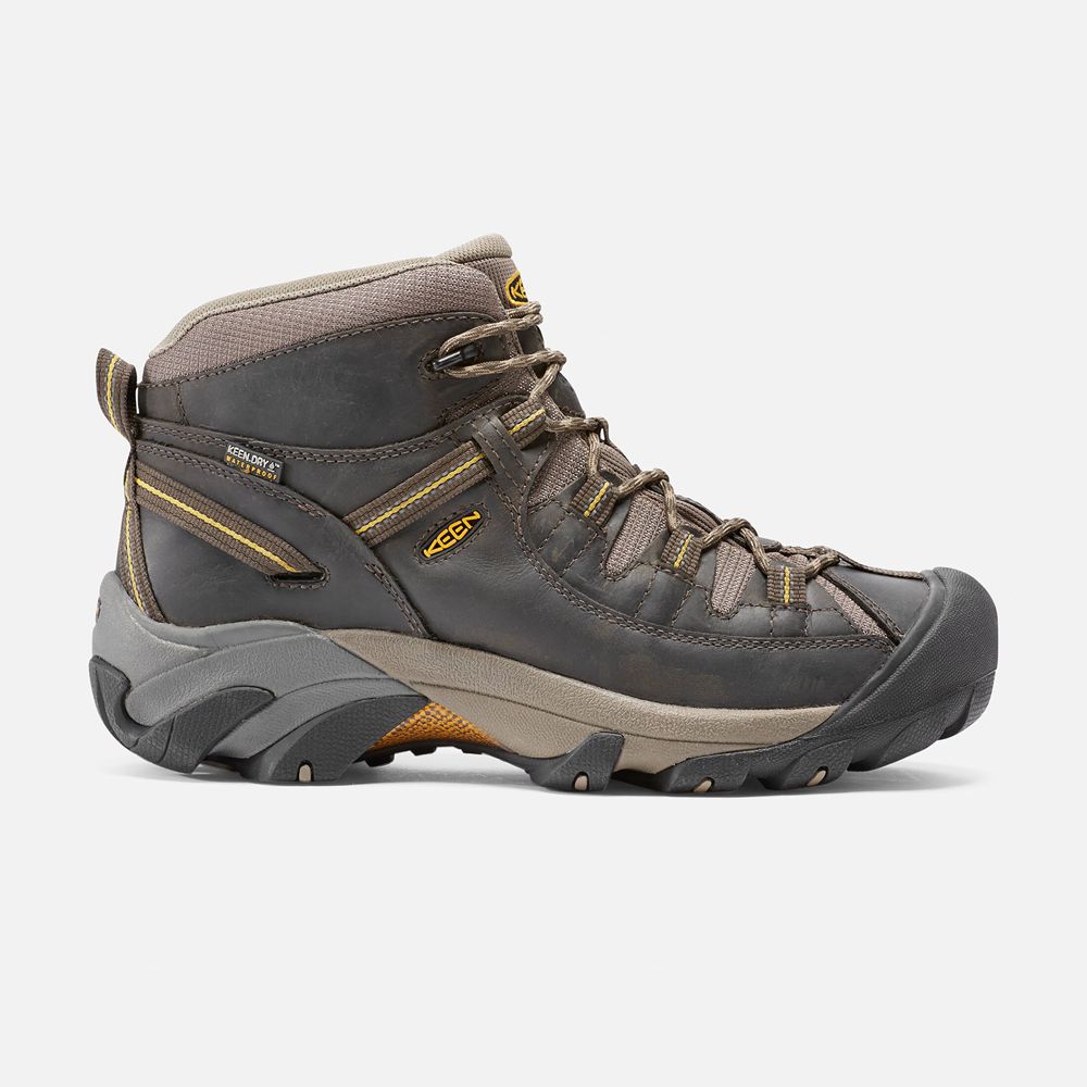 Bottes de Randonnée Keen Homme Noir Marron | Targhee Ii Waterproof Mid | NORLA-2305